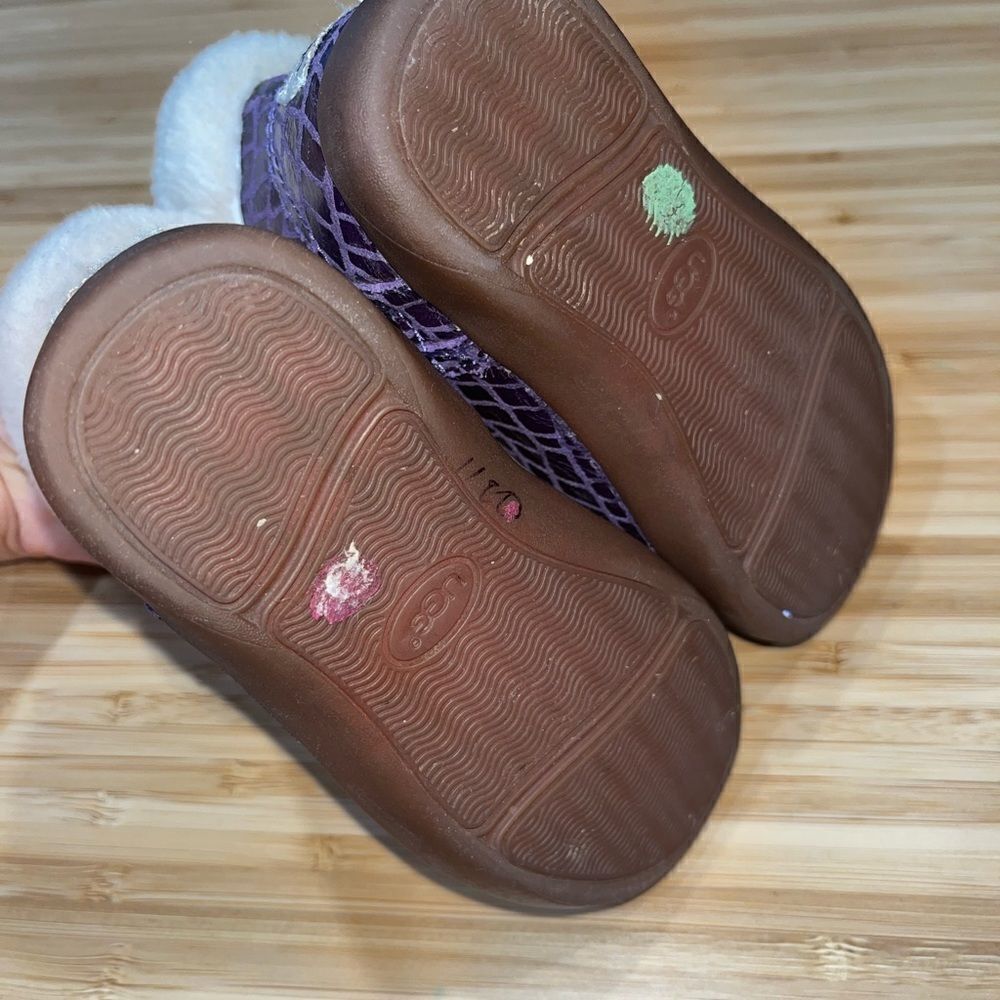 Ugg boots Jorie Croc purple girls size 7 - Picture 4 of 6